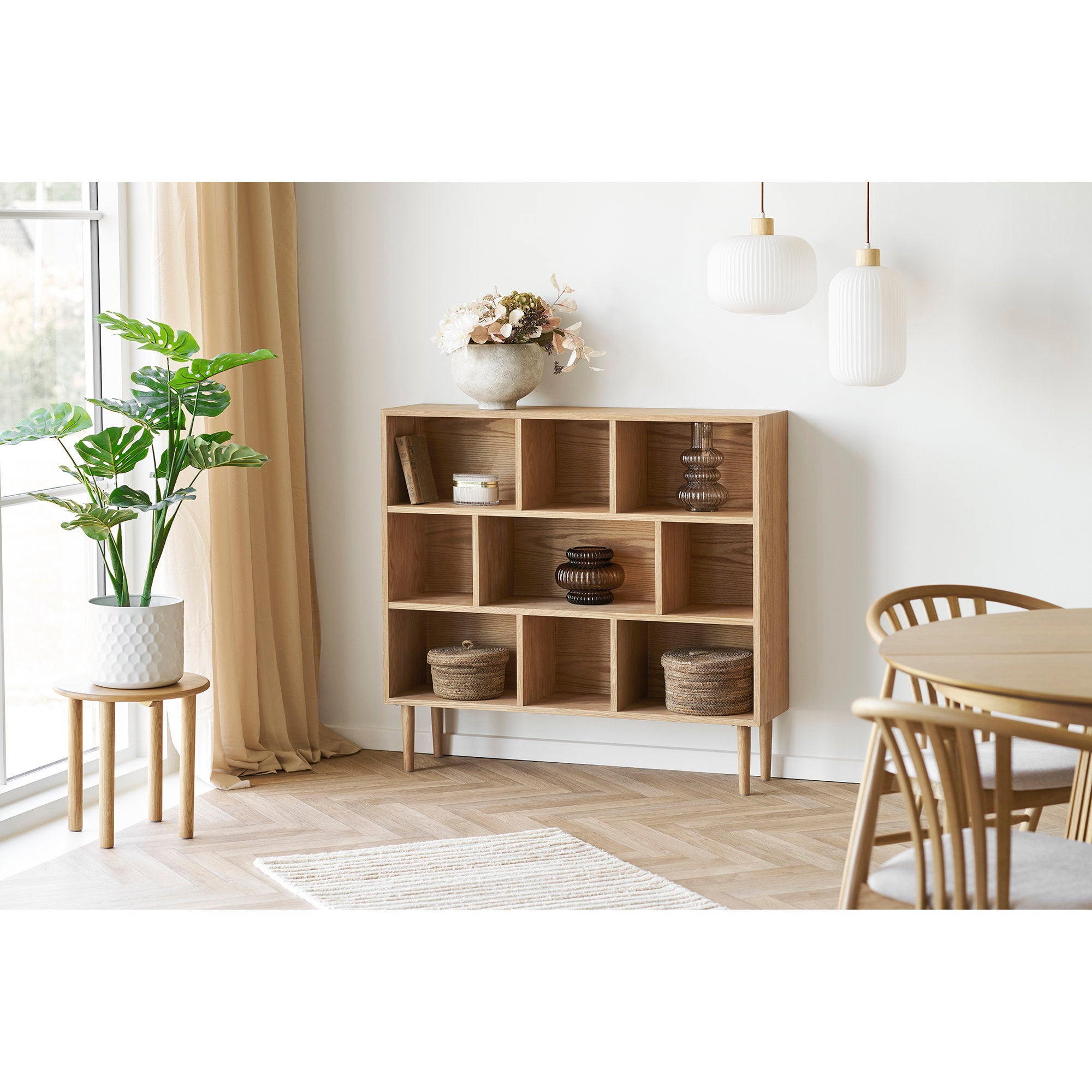 Jena Side Table - Side table, oak, natural ø40X40cm