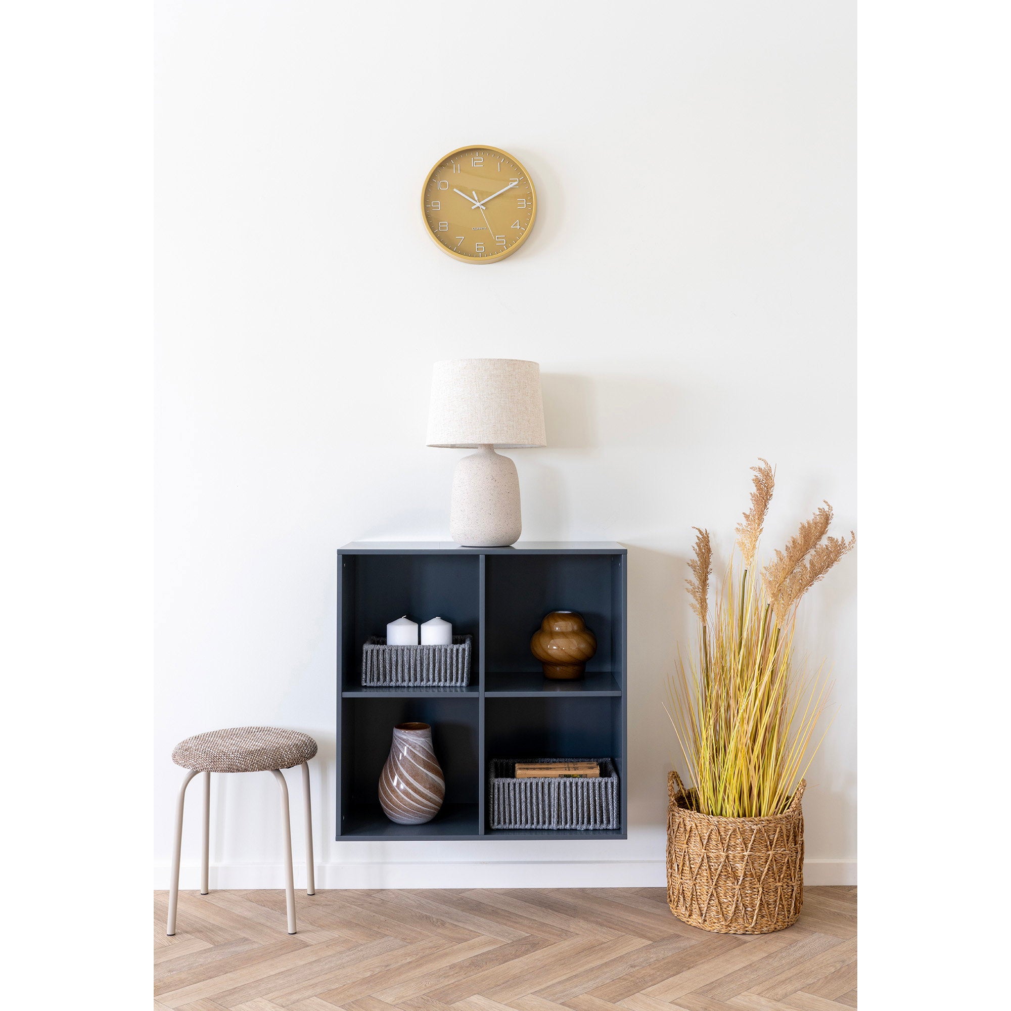 Rosolini Wall Clock - Wall clock, ocher, silent movement ø30 cm