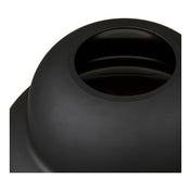 Vase - Vase, mouth blown glass, black ø21x20 cm