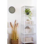 Vase - Vase, ceramic, white/green ø26x30,5 cm