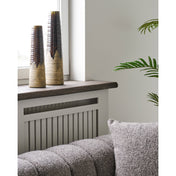 Vase - Vase, ceramic, brown ø11x39 cm