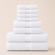 8-piece Hotel Towel Set - 5 colors