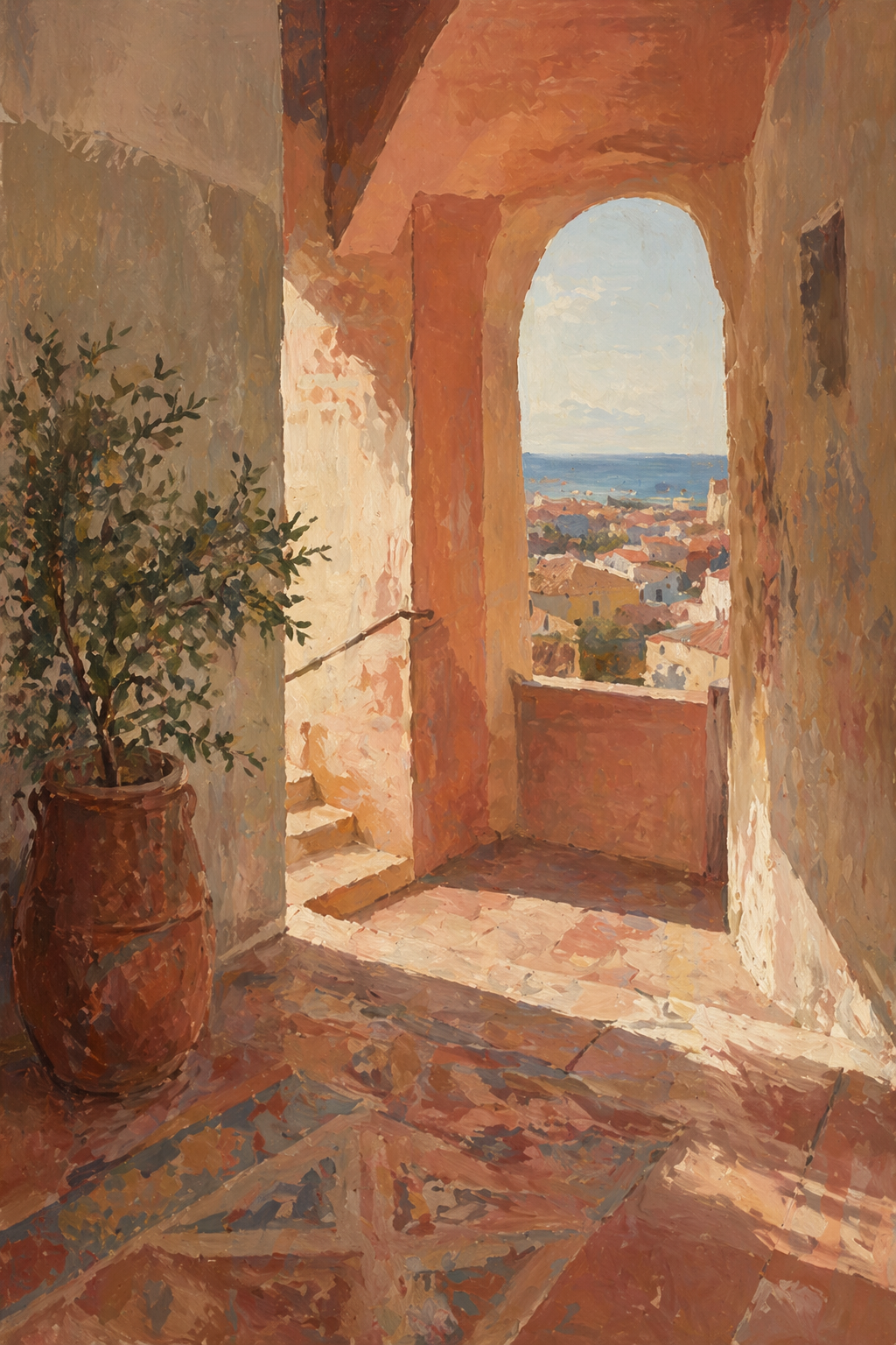 Schilderij preview aan de muur