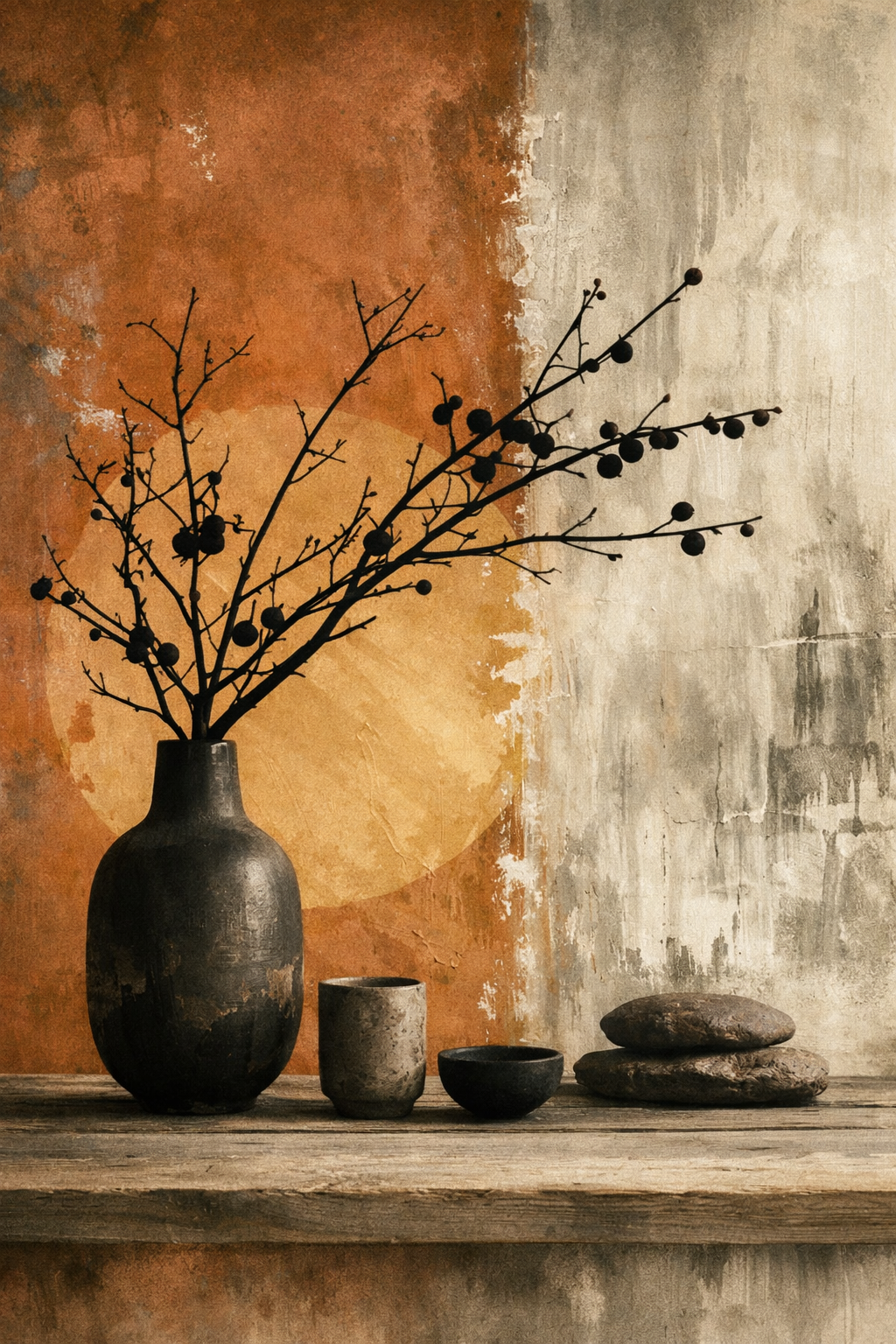 Japans minimalisme met aardse tonen